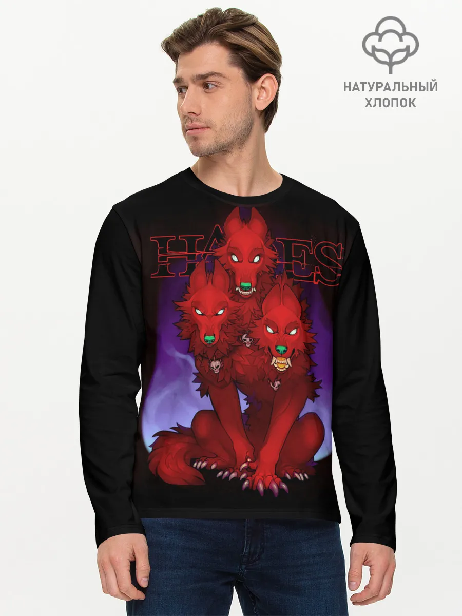 Мужской лонгслив базовый / Hades wolf