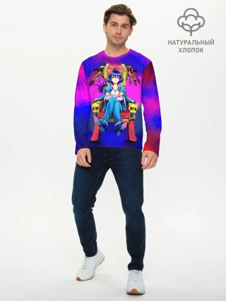 Мужской лонгслив базовый / Добро пожаловать в ад, Ирума