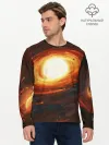 Мужской лонгслив базовый / ГАЛАКТИКА / КОСМОС / СОЛНЦЕ