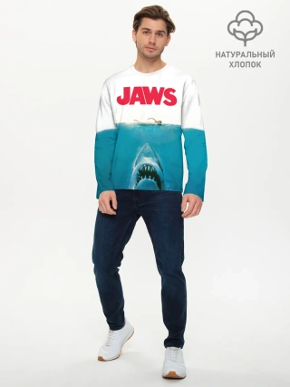 Мужской лонгслив базовый / Jaws 1975