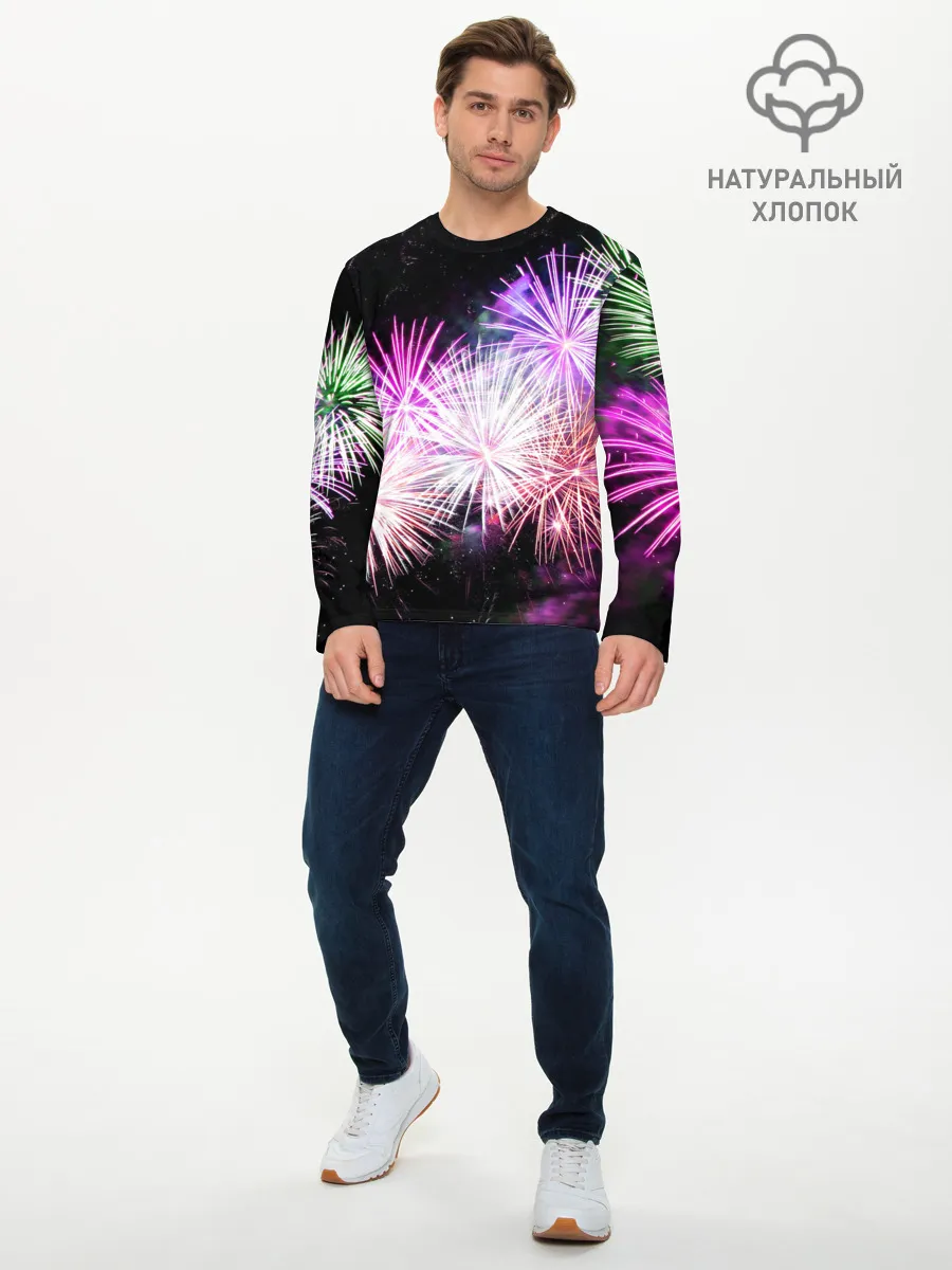 Мужской лонгслив базовый / Салют