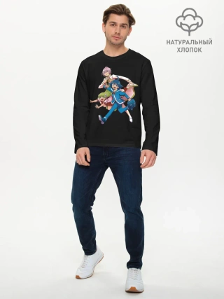 Мужской лонгслив базовый / Добро пожаловать в ад, Ирума!