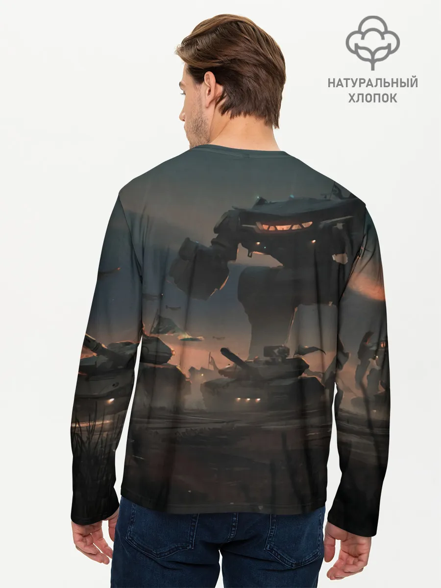 Мужской лонгслив базовый / Боевоймех