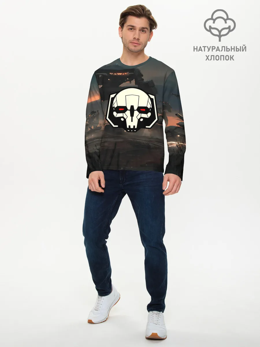 Мужской лонгслив базовый / Боевоймех