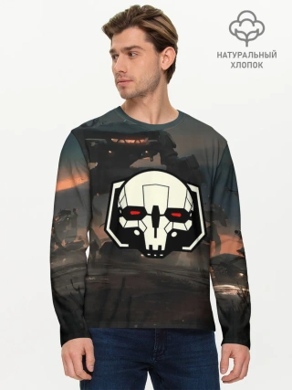 Мужской лонгслив базовый / Боевоймех