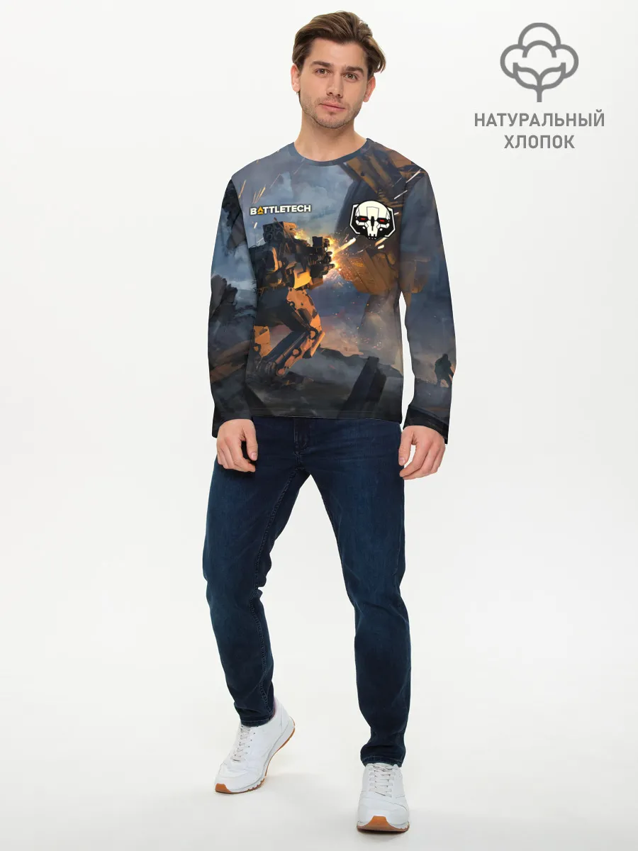 Мужской лонгслив базовый / Battletech warrior