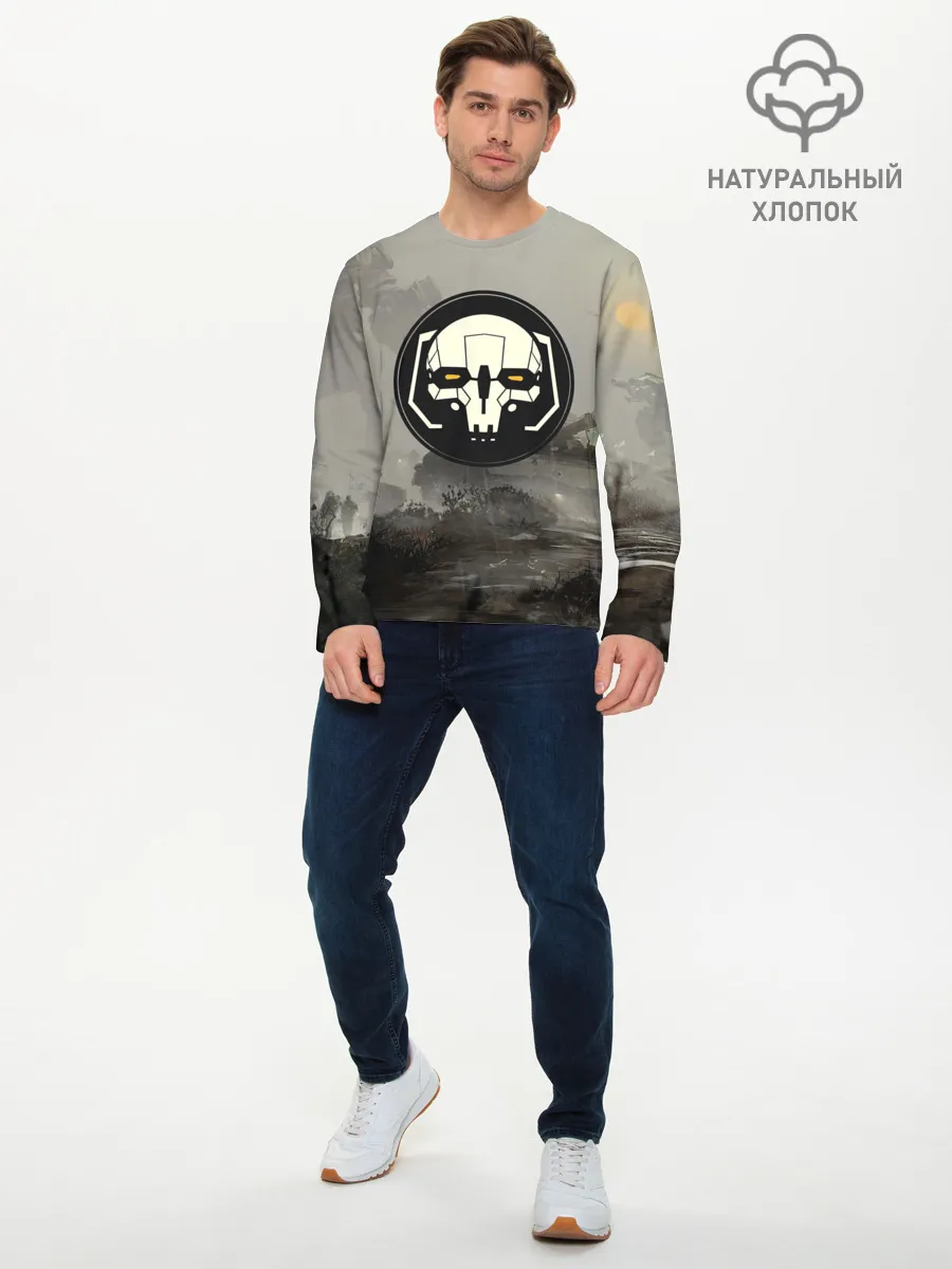 Мужской лонгслив базовый / SkulMech