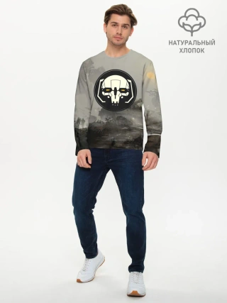 Мужской лонгслив базовый / SkulMech