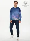 Мужской лонгслив базовый / Космос