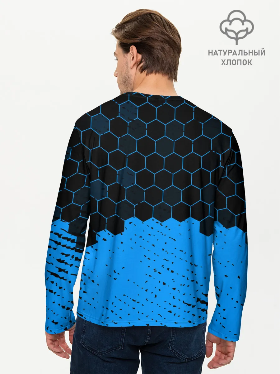 Мужской лонгслив базовый / Biomutant - Hexagon