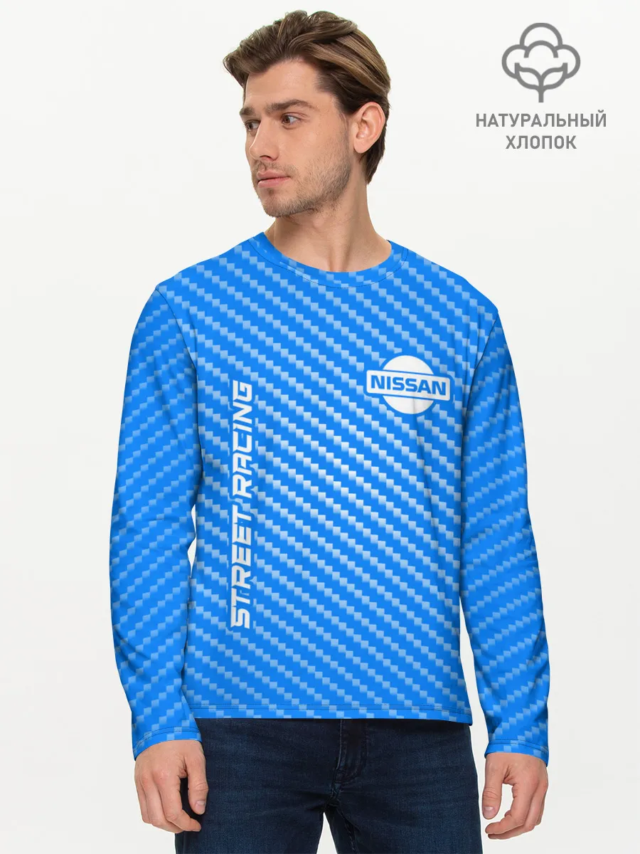 Мужской лонгслив базовый / Ниссан - Pro Racing