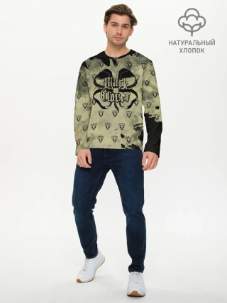 Мужской лонгслив базовый / Чёрный клевер Черные быки