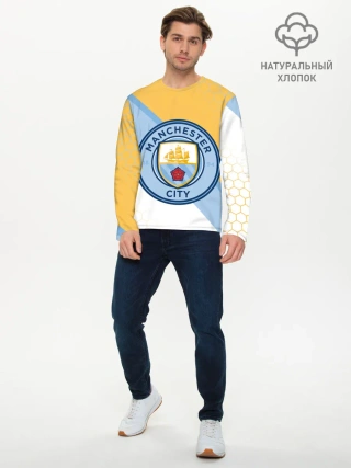 Мужской лонгслив базовый / MANCHESTER CITY / МАНЧЕСТЕР
