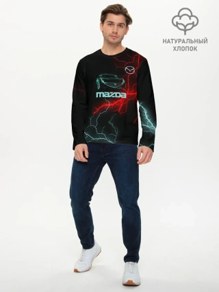 Мужской лонгслив базовый / Mazda