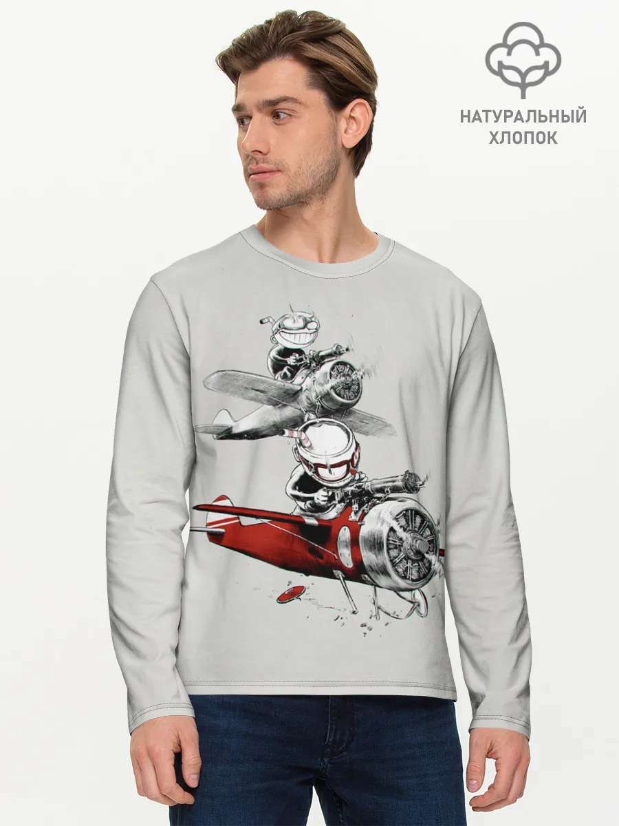 Мужской лонгслив базовый / Flying Cup