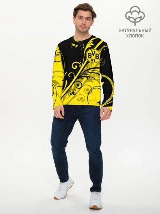 Мужской лонгслив базовый / ФК БОРУССИЯ / FC BORUSSIA