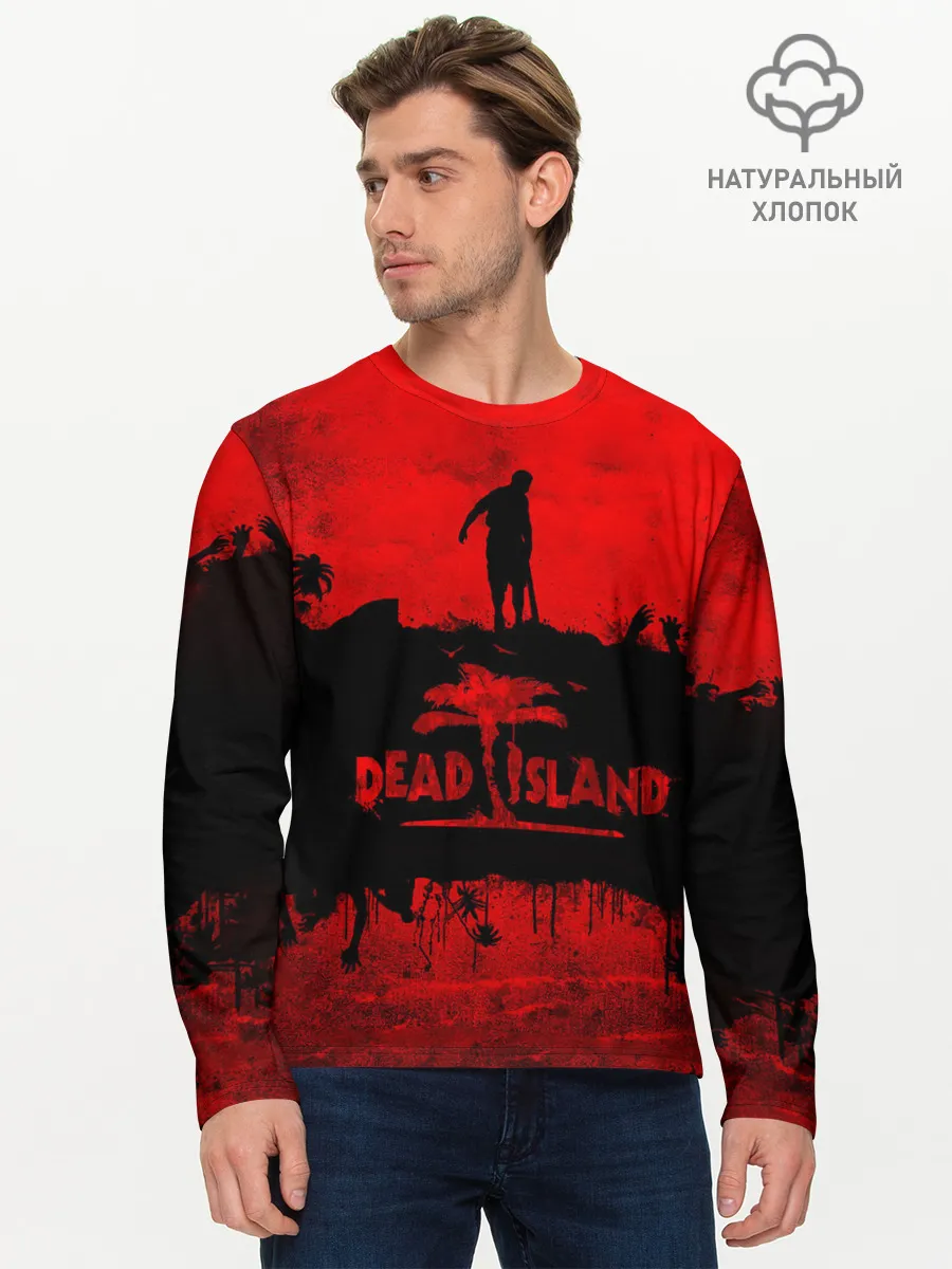 Мужской лонгслив базовый / Island of blood