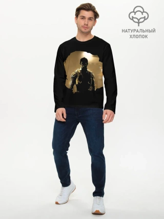 Мужской лонгслив базовый / Взгляд Адама