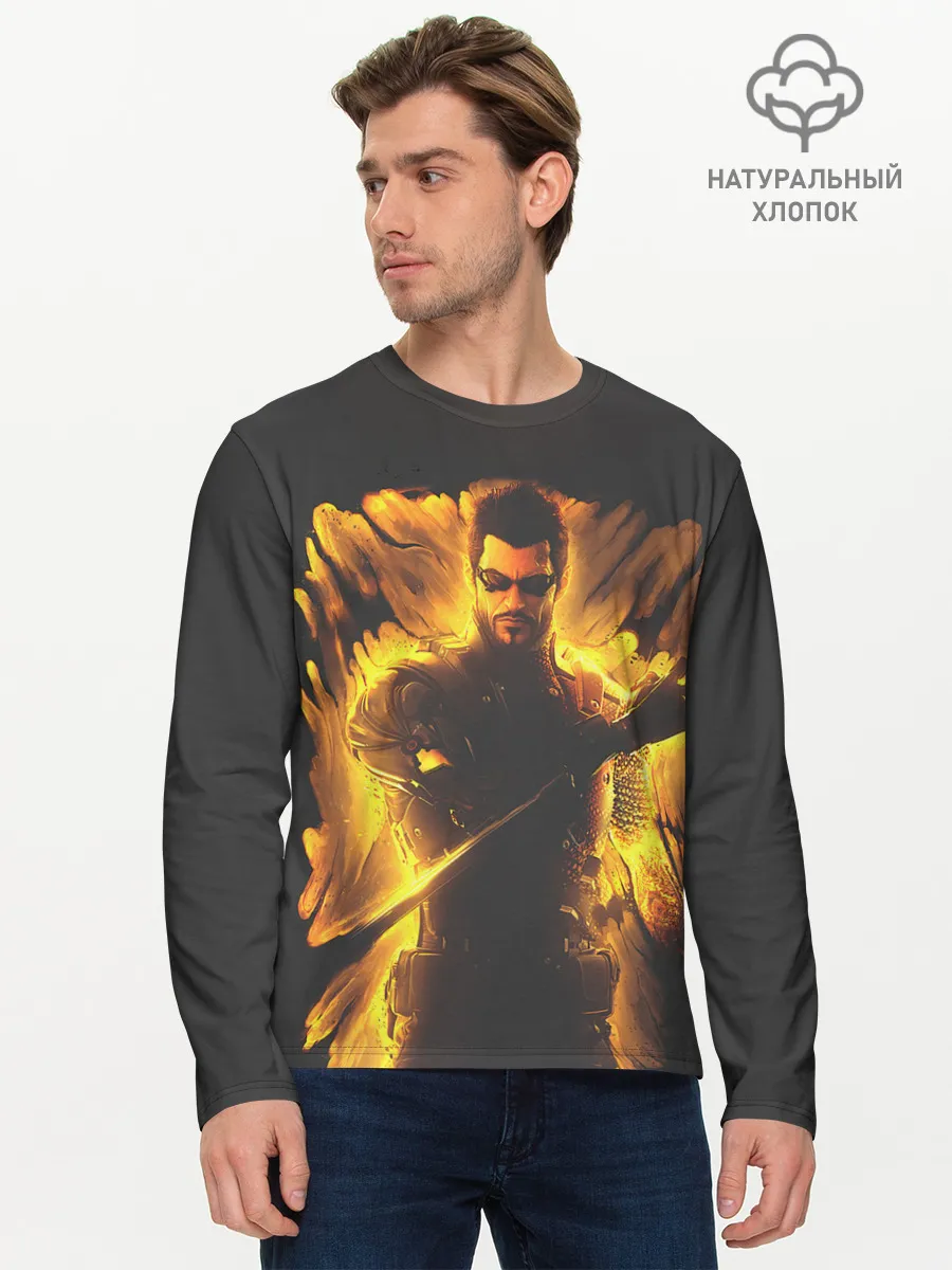 Мужской лонгслив базовый / Jensen in fire