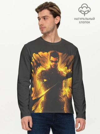 Мужской лонгслив базовый / Jensen in fire