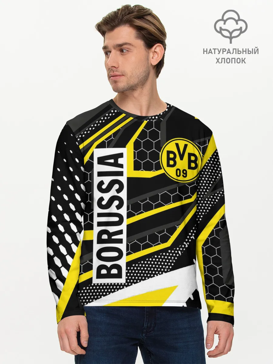 Мужской лонгслив базовый / ФК БОРУССИЯ / FC BORUSSIA