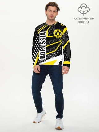 Мужской лонгслив базовый / ФК БОРУССИЯ / FC BORUSSIA