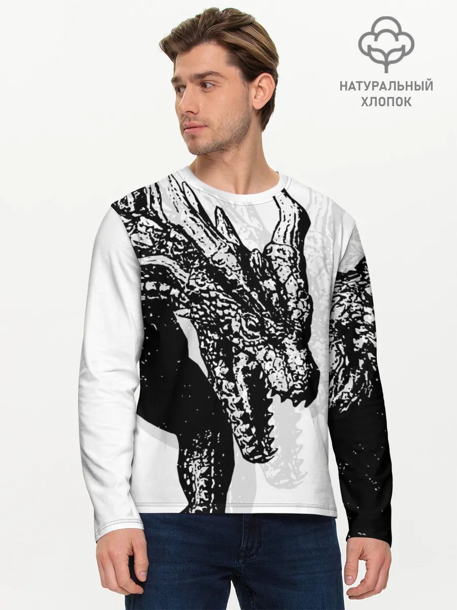 Мужской лонгслив базовый / Dragon