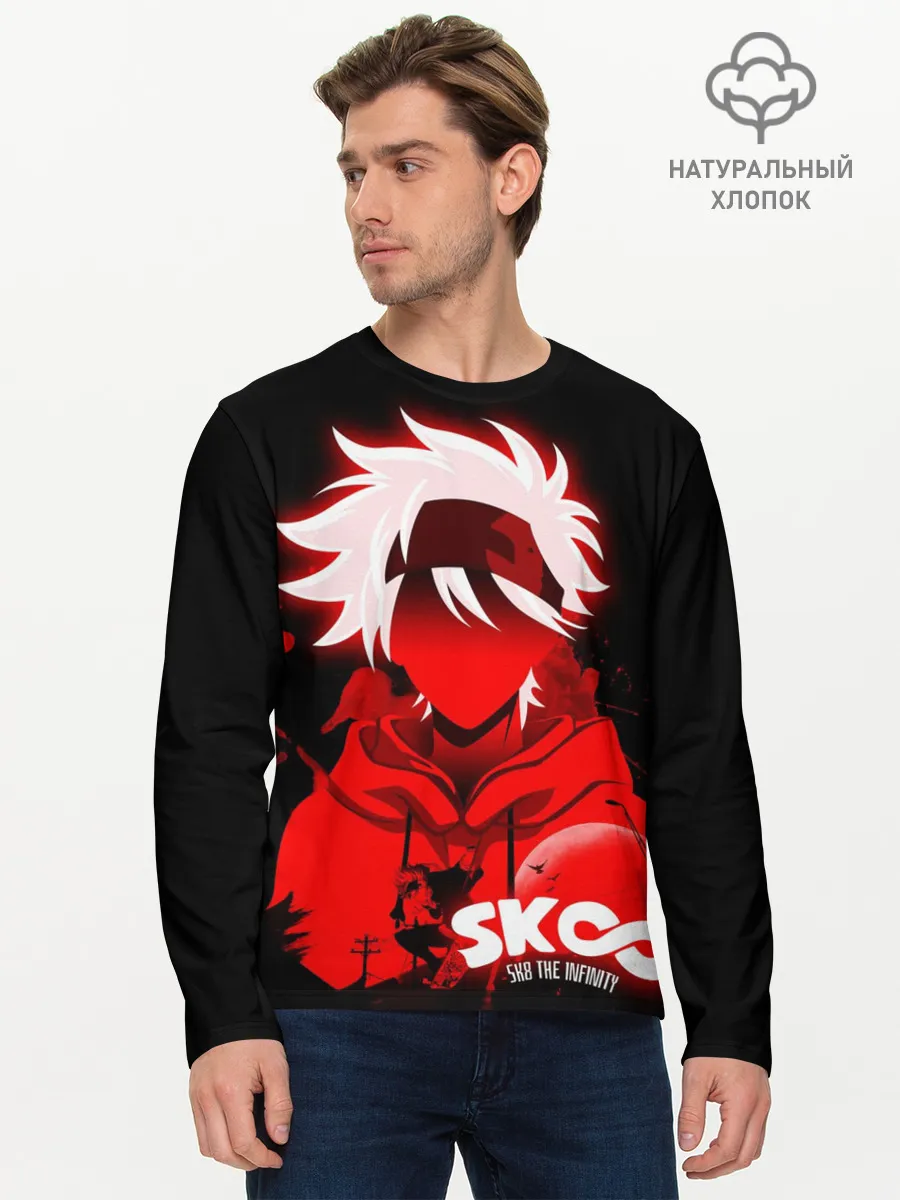 Мужской лонгслив базовый / SK8 the Infinity. Reki