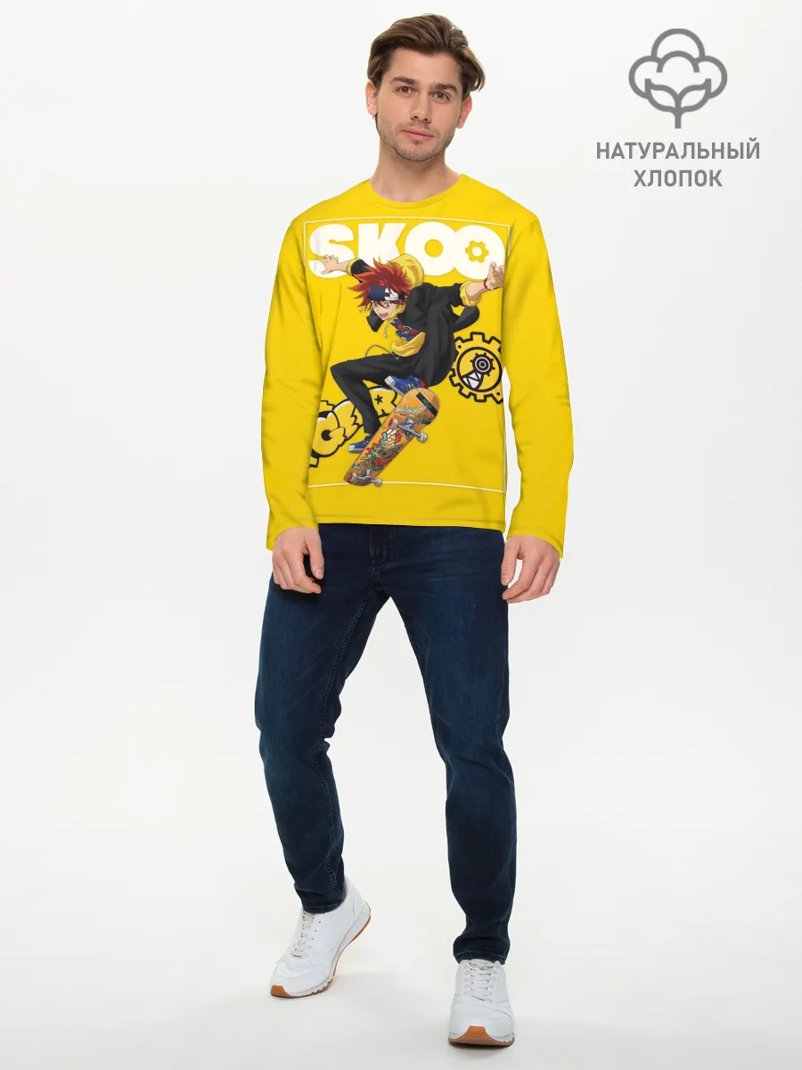 Мужской лонгслив базовый / SK8 the Infinity, Реки Кян