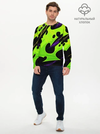 Мужской лонгслив базовый / КИСЛОТНАЯ ОРГАНИКА | НЕОНОВАЯ