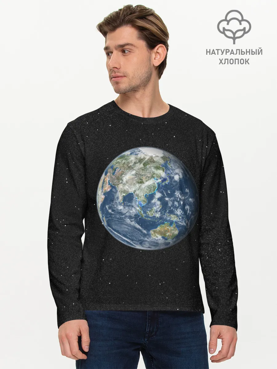 Мужской лонгслив базовый / ПланеТа ЗемЛя