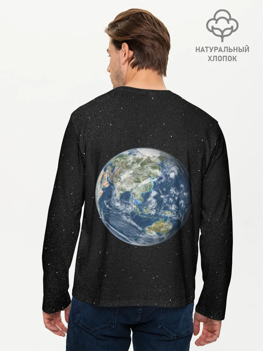 Мужской лонгслив базовый / ПланеТа ЗемЛя