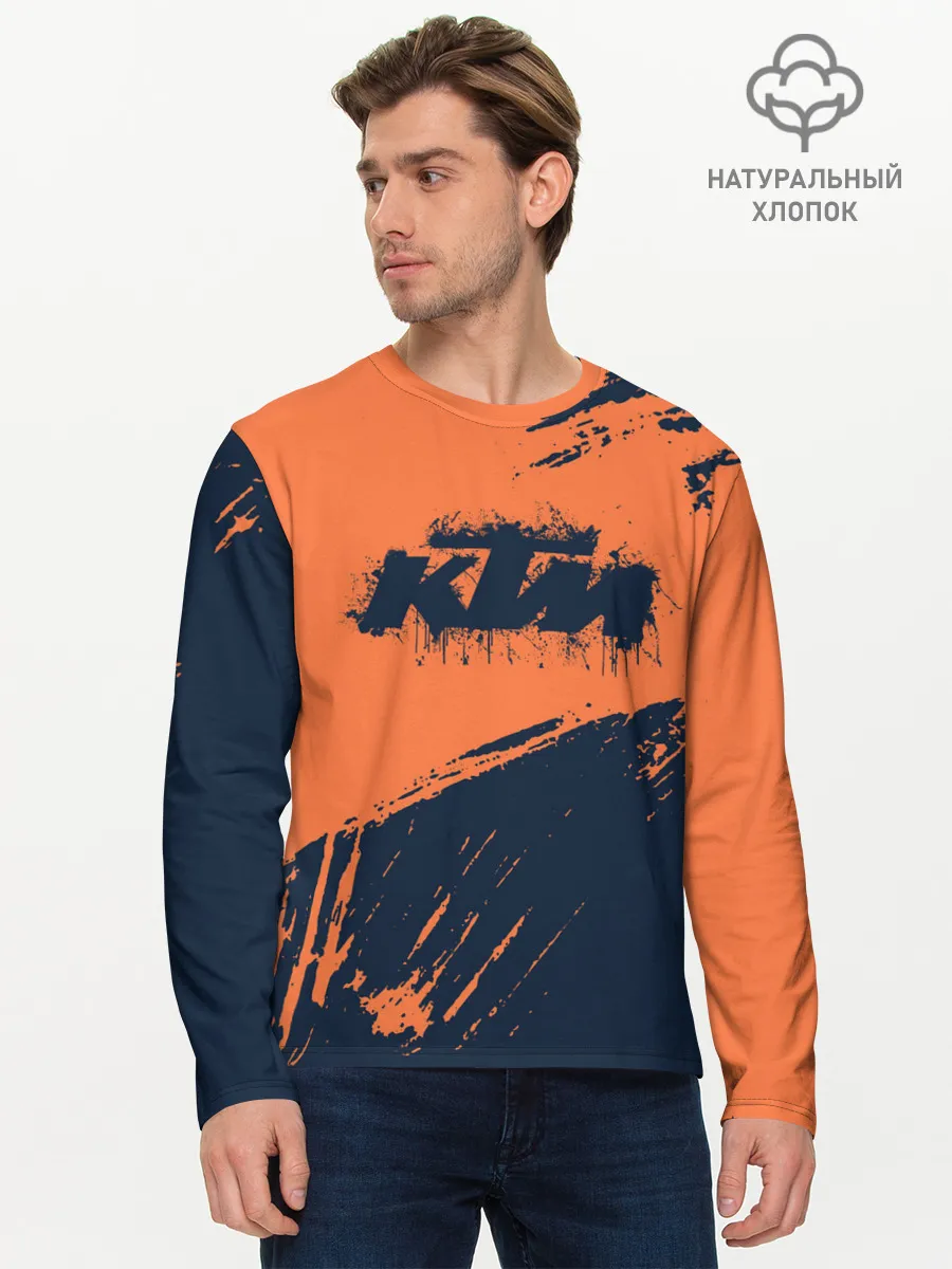 Мужской лонгслив базовый / KTM | ГРАНЖ