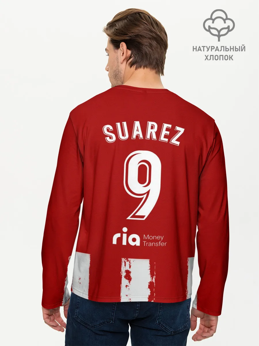 Мужской лонгслив базовый / Суарес Атлетико форма 2021/22