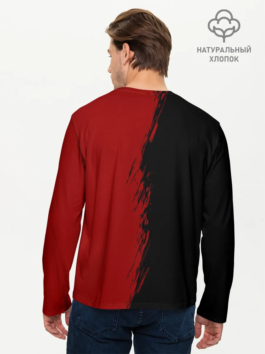 Мужской лонгслив базовый / Аста | Юно Чёрный клевер