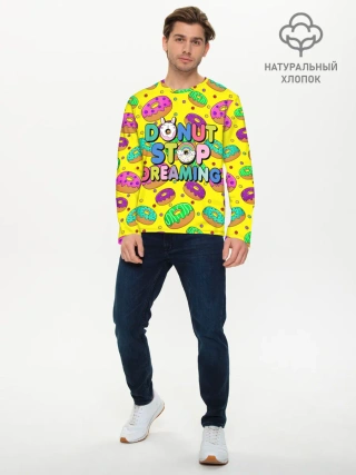 Мужской лонгслив базовый / DONUTS