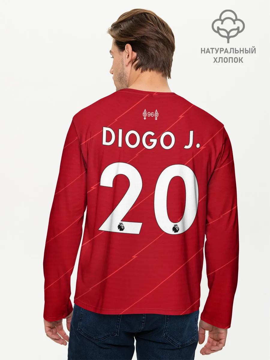 Мужской лонгслив базовый / Жота Ливерпуль форма 2021/2022