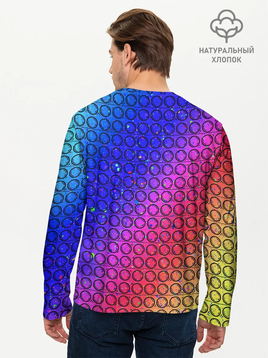 Мужской лонгслив базовый / Pop It!/ Simple Dimple