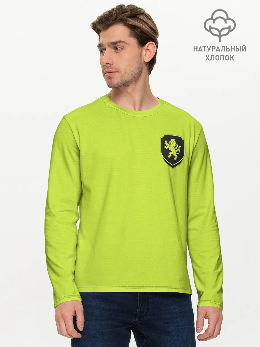 Мужской лонгслив базовый / Форма Чехия гостевая