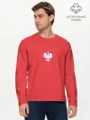Мужской лонгслив базовый / Польша футбольная форма