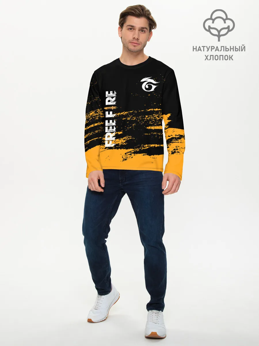 Мужской лонгслив базовый / Free Fire ? Фри Фаер.