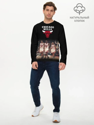 Мужской лонгслив базовый / CHICAGO BULLS [3]