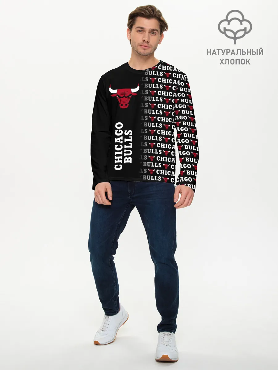 Мужской лонгслив базовый / CHICAGO BULLS [7]