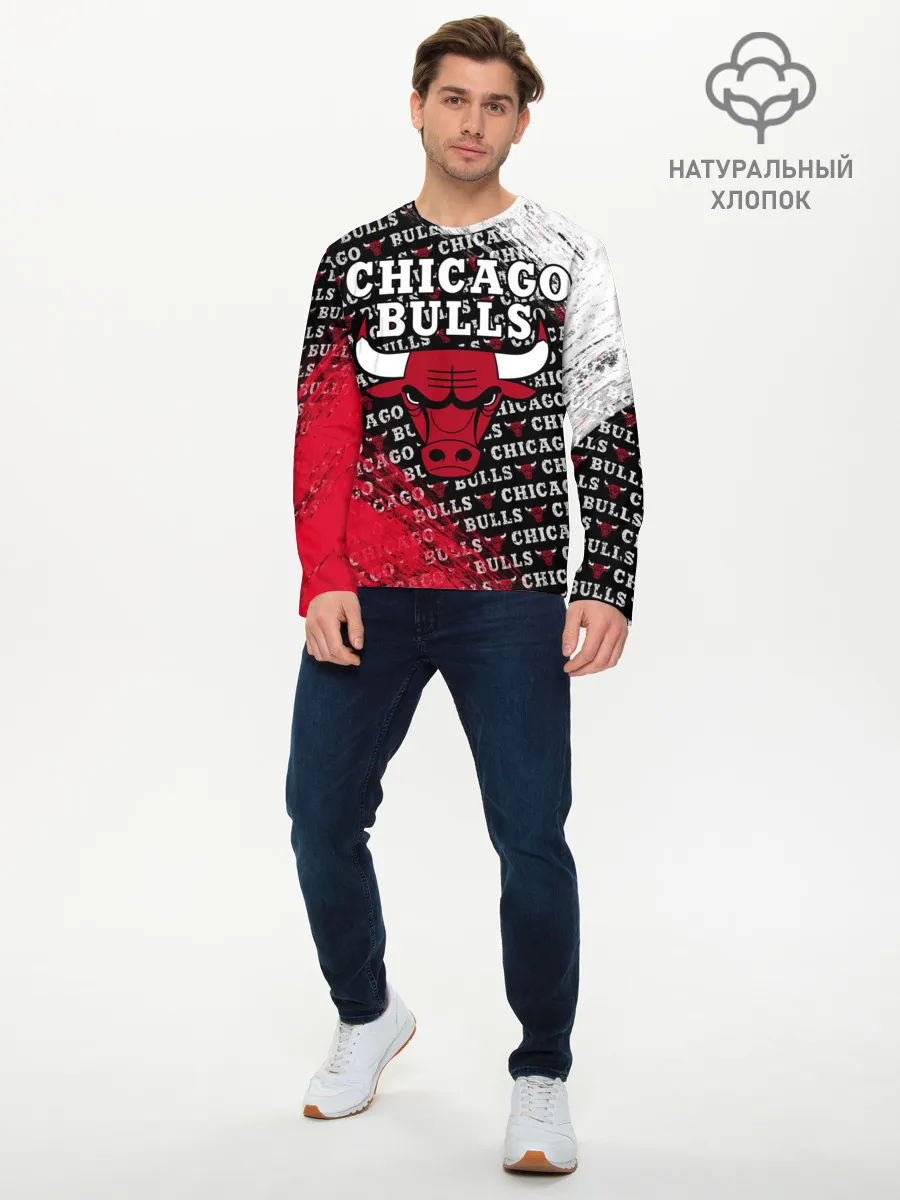 Мужской лонгслив базовый / CHICAGO BULLS [6]