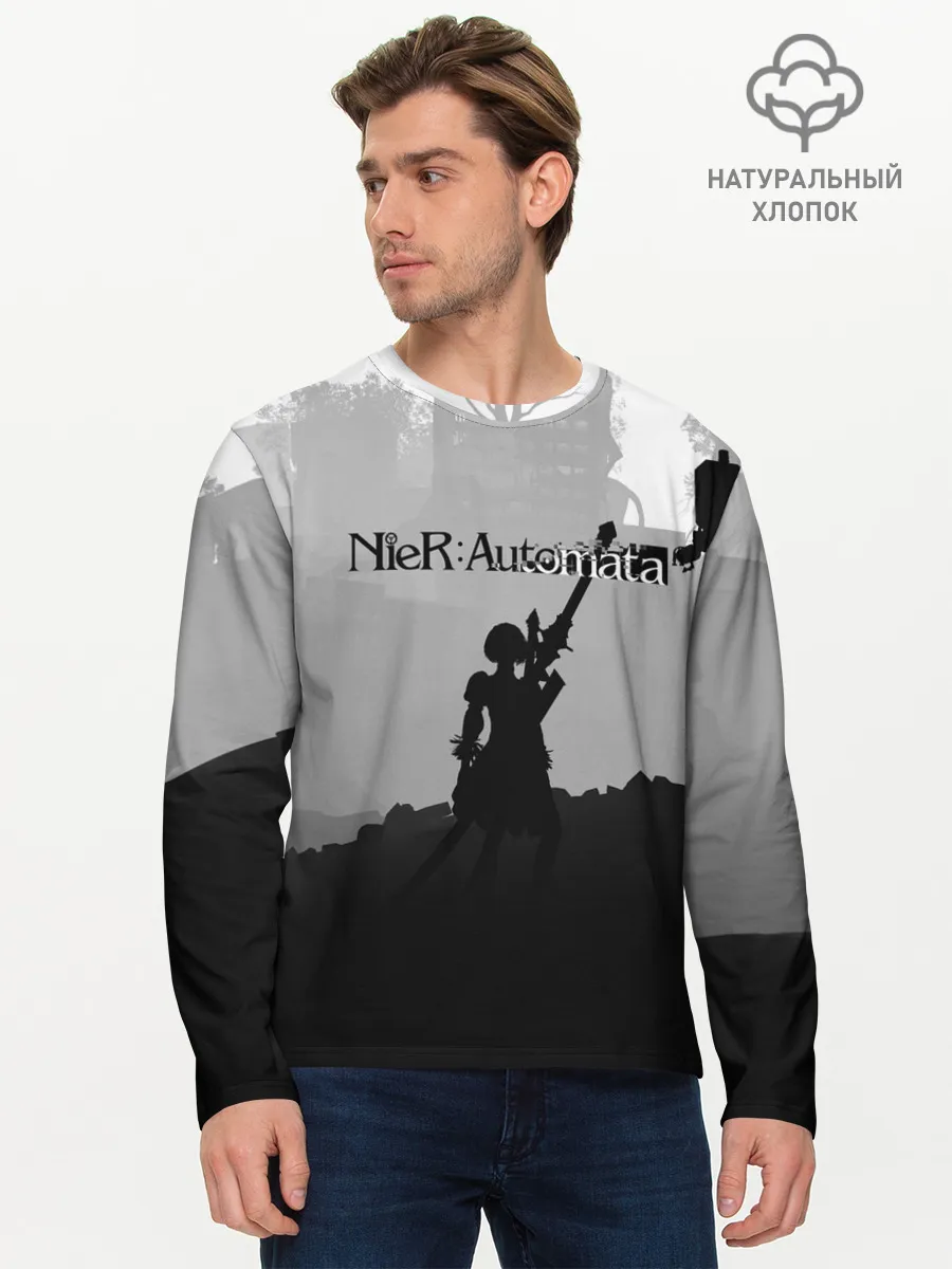 Мужской лонгслив базовый / Nier Automata