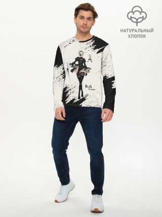 Мужской лонгслив базовый / Ниэр | Nier Automata