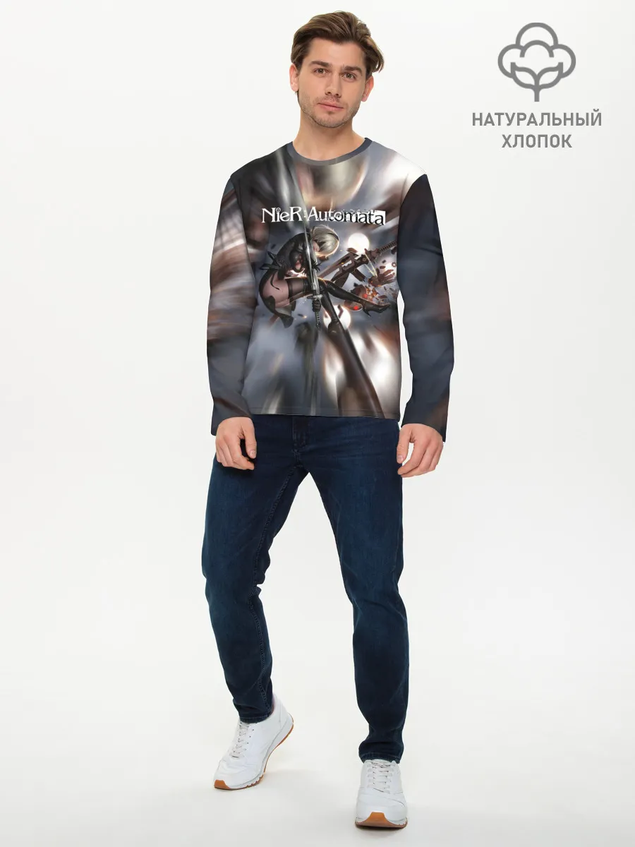 Мужской лонгслив базовый / YoRHa | Nier Automata