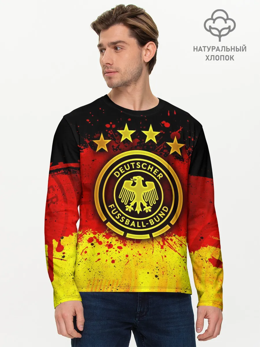 Мужской лонгслив базовый / Сборная Германии