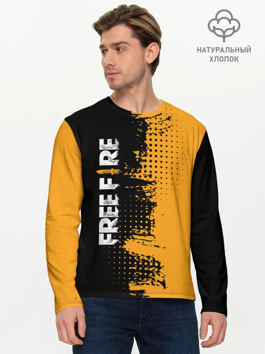 Мужской лонгслив базовый / Free Fire ? Фри Фаер.