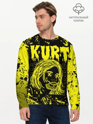 Мужской лонгслив базовый / Nirvana 9